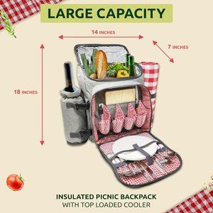 XL 4 person Picnic Backpack